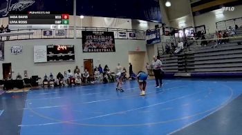 110 lbs 2nd Wrestleback (8 Team) - Jada Davis, McEachern vs Livia Ross, Campbell