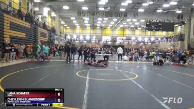 130 lbs Quarterfinal - Lana Schafer, Iowa vs Cheyleigh Blankenship, Moyer Elite Wrestling