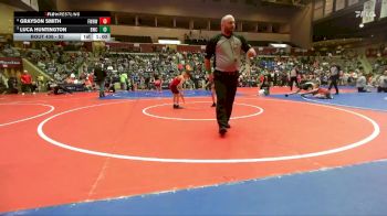 52 lbs Cons. Round 1 - Grayson Smith, Fayetteville Wild Hog Wrestling vs Luca Huntington, Battlefield Wrestling Club