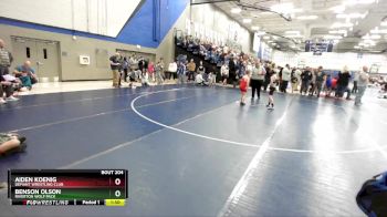 67 lbs Cons. Round 2 - Benson Olson, Riverton Wolf Pack vs Aiden Koenig, Defiant Wrestling Club
