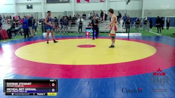 92kg Quarterfinal - Dominik Stewart, Grande Prairie WC vs Michealjeet Grewal, Guru Gobind Singh WC