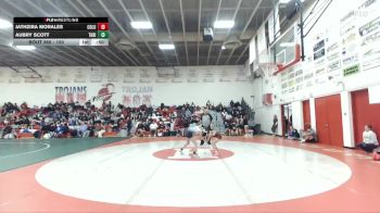 100 lbs Cons. Round 4 - Jathzira Morales, Columbia vs Aubry Scott, Thunder Ridge