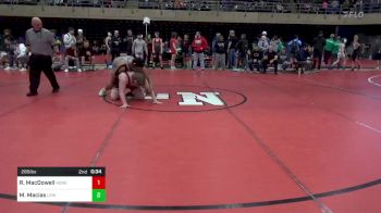 285 lbs Consi-qtrs - Robert MacDowell, Honesdale vs Marc Macias, Lehighton