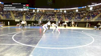 124 lbs Round Of 16 - Sadie Huck, Fort LeBoeuf vs Kaylee Dayhoff, Susquenita