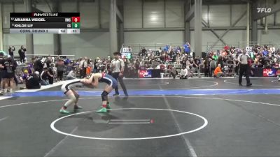 110 lbs Cons. Round 2 - Khloe Lif, Council Grove vs Arianna Weigel, Russell Wrestling Club