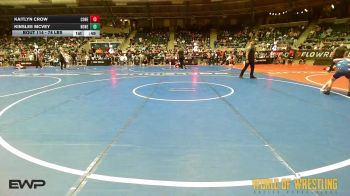 78 lbs Consi Of 8 #2 - Kaitlyn Crow, CORE Wrestling vs Kinslee McVey, Honey Badgers Wrestling Club
