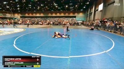 144 lbs Quarterfinal - Kadrick Lewallen, Spanish Springs vs Matthew Loftis, Folsom