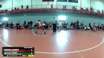 157 lbs Cons. Round 3 - Andrew Hawkins, Warrior Wrestling Club vs Keegan Carter, Perry Meridian Wrestling Club