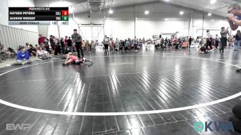 61 lbs Semifinal - Kaysen Peters, Collinsville Cardinal Youth Wrestling vs Jaxson Wright, Bartlesville Wrestling Club