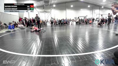 61 lbs Semifinal - Kaysen Peters, Collinsville Cardinal Youth Wrestling vs Jaxson Wright, Bartlesville Wrestling Club