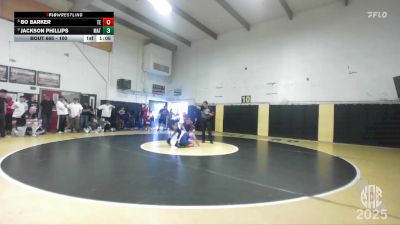 100 lbs Quarterfinal - Jackson Phillips, MatTime vs Bo Barker, The Empire