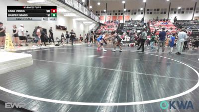 126 lbs Semifinal - Cara Prock, Warner Eagles Youth Wrestling vs Harper Stand, Tahlequah Middle School