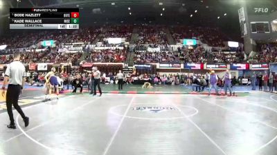 AA - 144 lbs Semifinal - Bode Hazlett, Butte vs Kade Wallace, Missoula Sentinel