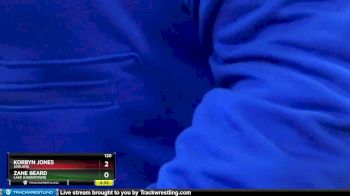 120 lbs Cons. Round 5 - Zane Beard, Lake (Uniontown) vs Korbyn Jones, ASHLAND