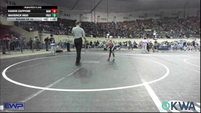 49 lbs Round Of 16 - Kanon Zappone, Barnsdall Youth Wrestling vs Maverick Reid, Pocola Youth Wrestling