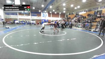 215 lbs Quarterfinal - Gabe Oconitrillo, Crespi vs Matthew Olivarez, La Mirada