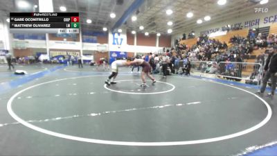 215 lbs Quarterfinal - Gabe Oconitrillo, Crespi vs Matthew Olivarez, La Mirada