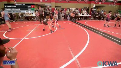 61 lbs Quarterfinal - Alex Morgan, Fort Gibson Youth Wrestling vs Teagan Eichhorn, Vinita Kids Wrestling