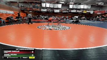160 lbs Quarterfinal - Zachary Barclay, Teton vs Daniel Molina, Snake River
