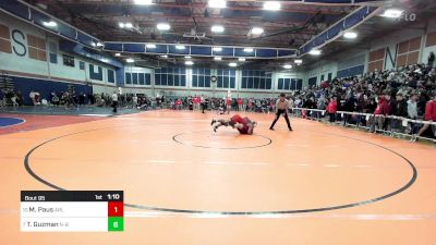 190 lbs Round Of 16 - Markus Paus, Arlington vs Tayel Guzman, New Bedford