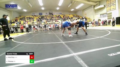 195-B lbs Quarterfinal - James Hartley, Vinita vs Jose Perea, Rogers Jr High