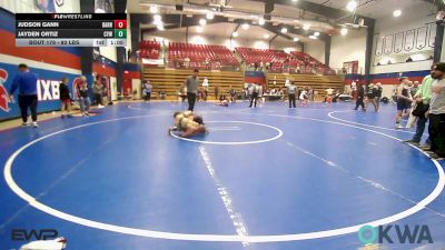 80 lbs Final - Judson Gann, Barnsdall Youth Wrestling vs Jayden Ortiz, Coweta Tiger Wrestling