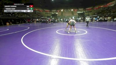 170 lbs Consolation - Kailee Cadena, Bakersfield Christian vs Reese Hart, Tehachapi