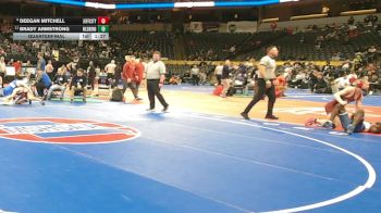 150 Class 3 lbs Quarterfinal - Deegan Mitchell, Jefferson City vs Brady Armstrong, Hillsboro