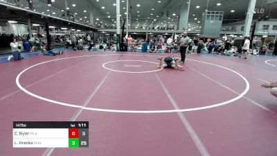 147 lbs Rr Rnd 2 - Cole Byler, PA Alliance Blue vs Logan Hrenko, Revival Irish