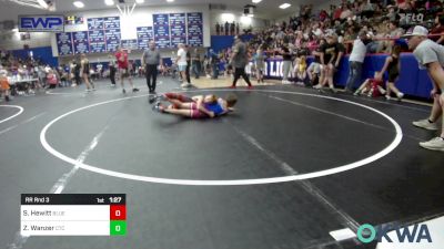 80-84 lbs Rr Rnd 3 - Spencer Hewitt, Blue Devil Wrestling vs Zaiden Wanzer, Chandler Takedown Club