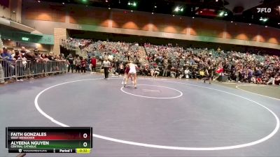 115 lbs Cons. Round 7 - Faith Gonzales, West Wendover vs Alyeena Nguyen, Central Catholic