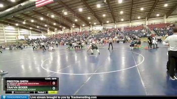 285 lbs Cons. Semi - Trayvn Boger, Sanderson Wrestling Academy vs Preston Smith, Jr. Wildcat Wrestling Association (Richfield, UT)