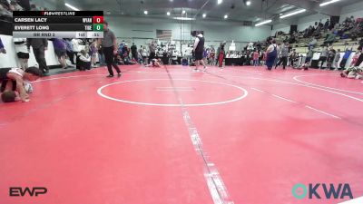 43-46 lbs Rr Rnd 2 - Carsen Lacy, Wyandotte Youth Wrestling vs Everett Long, Tiger Trained Wrestling