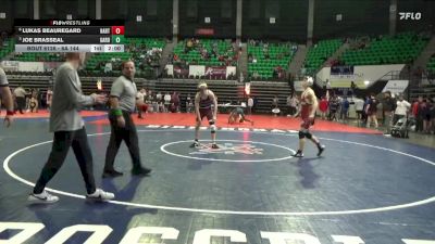 6A 144 lbs Quarterfinal - Joe Brasseal, Gardendale Hs vs Lukas Beauregard, Hartselle