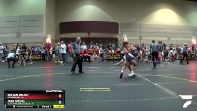 130 lbs Quarterfinals (8 Team) - Max Siegal, Elite Athletic Club DZ vs Julian Rojas, Mi Mafia Red