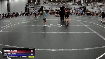 64 lbs Semis (4 Team) - Parker Hoover, Crown City Queens Red vs Victoria Soto, RaZor GWC