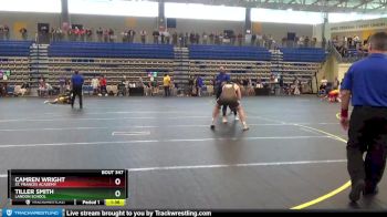 215 lbs Semifinal - Tiller Smith, Landon School vs Camren Wright, St. Frances Academy