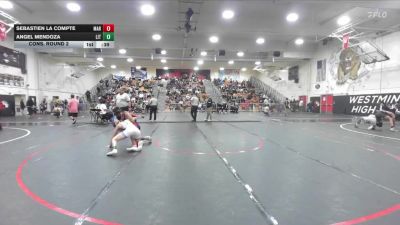 126 lbs Cons. Round 2 - Sebastien La Compte, Marshall vs Angel Mendoza, Littlerock