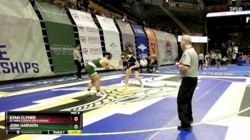 175 Class 1 lbs Champ. Round 1 - Kyan Clymer, St. Mary`s South Side Catholic vs Josh Harvath, Warsaw