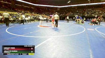 110 Class 1 lbs Cons. Round 2 - Ashley Meek, St. Clair vs Graclyn Hursh, Marshfield