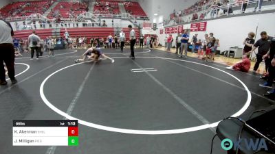 98 lbs Rr Rnd 1 - Kip Akerman, Shelton Wrestling Academy vs Jace Milligan, Piedmont