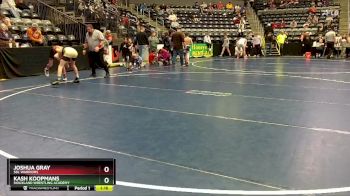 100 lbs Cons. Round 4 - Kash Koopmans, Siouxland Wrestling Academy vs Joshua Gray, SBL Warriors