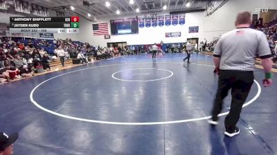 106 lbs 1st Place Match - Anthony Shifflett, Scottsbluff vs Jayden Kubo, Thunder Basin High School