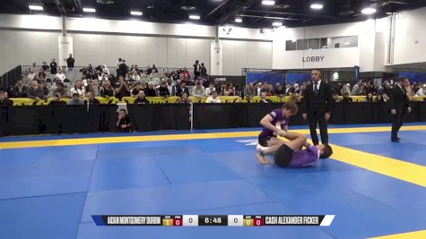 Cash Alexander Ficker vs Aidan Montgomery Durbin 2024 World IBJJF Jiu-Jitsu No-Gi Championship