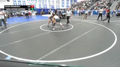 115 lbs Champ. Round 3 - Chloe Valenzuela, Cypress vs Siena Antonio-Hopkins, Camarillo