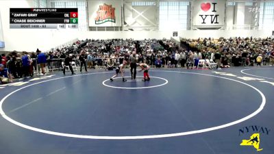 63 lbs Semifinal - Zafari Gray, Club Not Listed vs Chase Beichner, Falconer Youth Wrestling