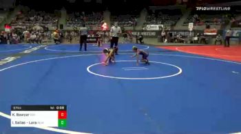 57 lbs Quarterfinal - Kendleigh Bowyer, Ggb vs Iliyah Sailas - Lara, Bear Cave WC