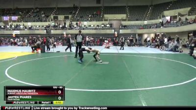 60 lbs Cons. Round 3 - Jaxten Phares, Team Nazar vs Maximus Mauritz, Pursuit Wrestling Minnesota