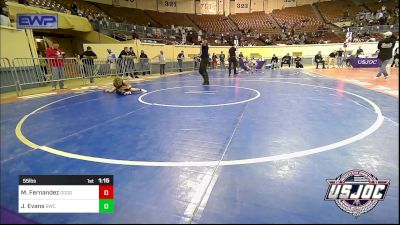 55 lbs 5th Place - Maverick Fernandez, Dodge City Wrestling Academy vs James Evans, Bartlesville Wrestling Club