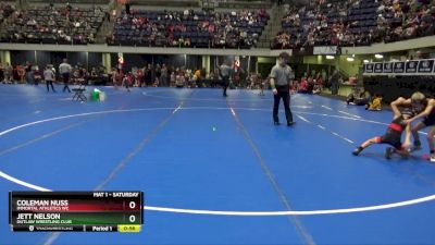 50 lbs Quarterfinal - Coleman Nuss, Immortal Athletics WC vs Jett Nelson, Outlaw Wrestling Club